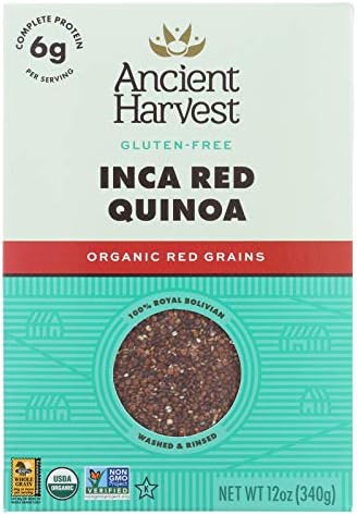 Ancient Harvest Organic Quinoa, Inca Red, 12-Ounce Boxes (Pack of 3)
