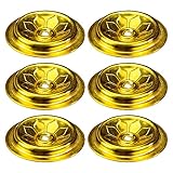 YARNOW Schwimm Docht Halter Dochthalterscheibe 9 Stücke ?llampe Schwimmende Docht Halterung Golden Docht Stand Aluminium ?l Cups Buddhist Liefert L Buddha Lampe Dochthalter Öl Dochte Schwimm Halter