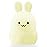 Lumipets Junior Bunny Night Light, Soft Silicone Material, 8 Soothing Colors, Cordless, Easy Control, Portable
