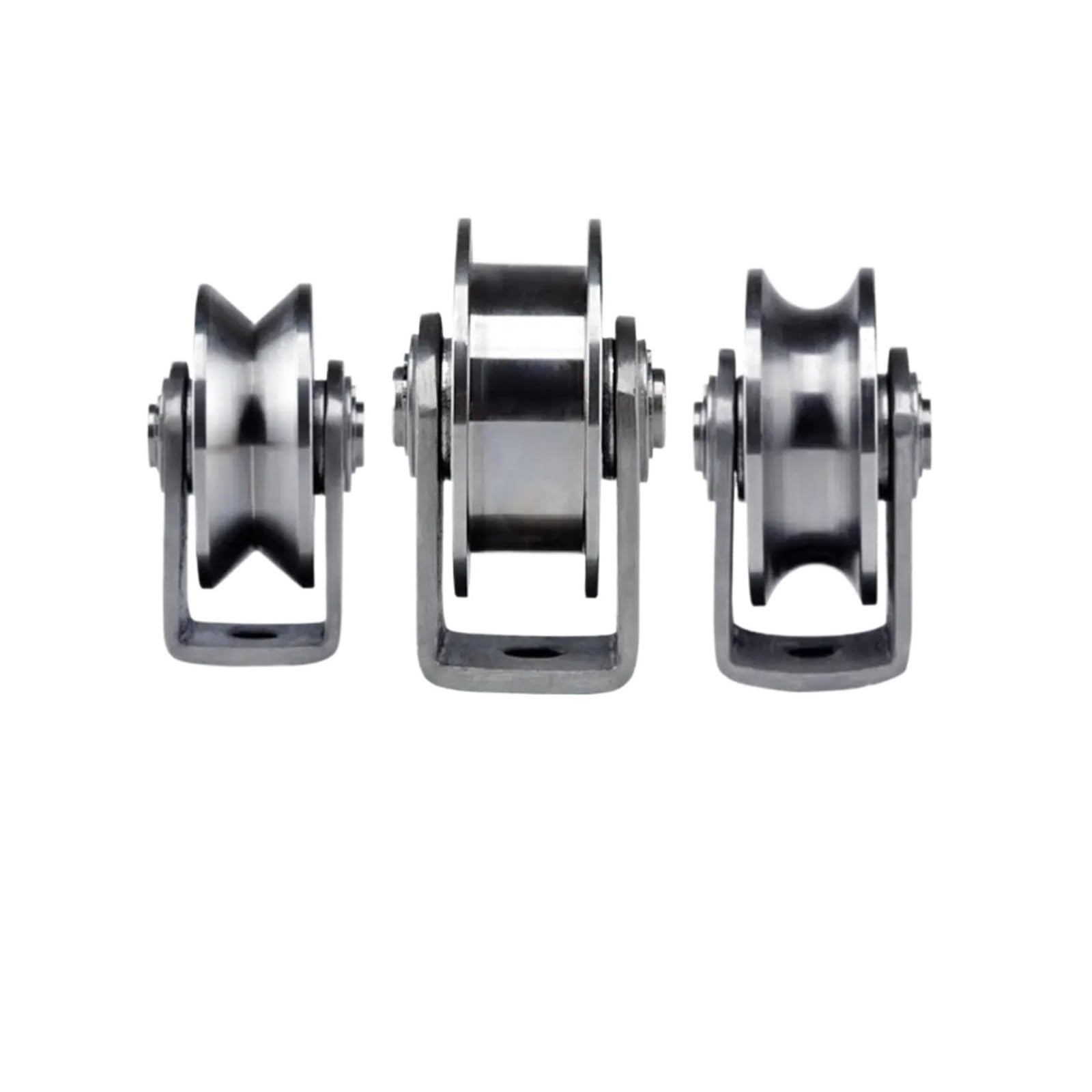 Rolki do drzwi ze stali nierdzewnej 304, z łożyskami, rowkiem w kształcie litery V, rowkiem w kształcie litery U, rowkiem 22 mm, rolki do drzwi przesuwnych o wysokiej wytrzymałości, płynne działanie.