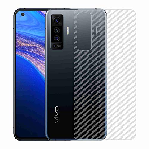 Image of Compatible with Vivo X50 Back Screen Protective Film Carbon Fiber Skin Transparent Screen Guard Sticker