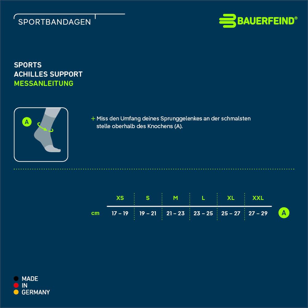 BAUERFEIND Achillessehnen-Bandage Sports Achilles Support 1 Unisex Sprunggelenk-Bandage für Sport
