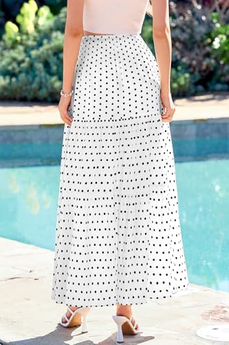 Image of CFLONGE Summer Maxi Skirts for Women 2026 Trendy Floral A Line Boho Skirt