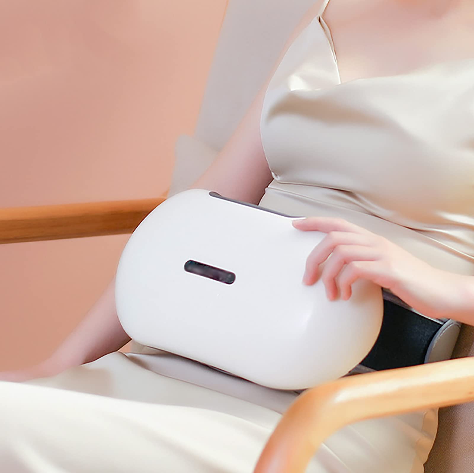 CENAP Stomach Massager, Cordless Massager Machine for Belly, Electric Waist Belt Device with Heating and 3 Massage Modes, Simple Operation, for Constipation and Bloating Relief of Adults, Elderly