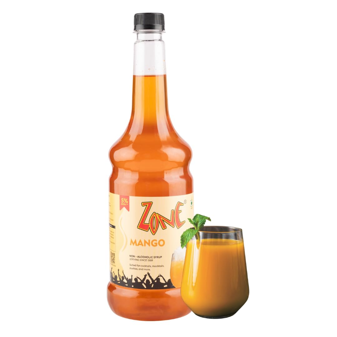 Zone Mango Syrup 1050ml | Zesty Mango Flavor for Mocktails, Cocktails, Lemonades, Iced Teas & More | 35+ Flavours (B089NTY6JZ) Amazon Price History, Amazon Price Tracker