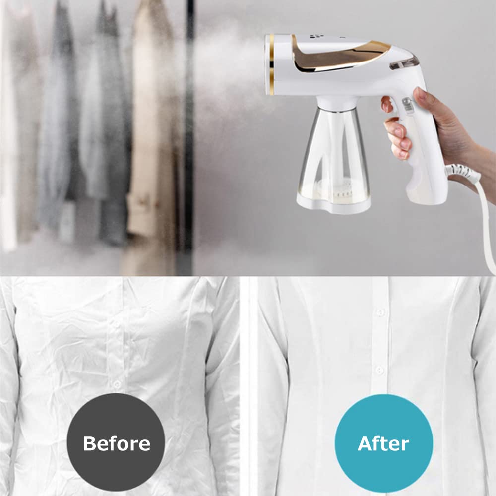 Steam Smoother Portable,Garment Handheld Folding Haushalt Mini Dampfbügeleisen 1600W Einstellbare Temperatur Bügelmaschine für Reisen