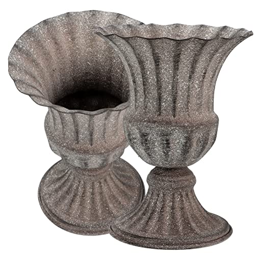 FUTUREORYY 2 Piezas Jarrón Conmemorativo del Cementerio Maceta para Tumbas Delicado Jarrón De Cementerio Porta Flores para Tumbas para Decoración