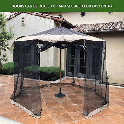 image for Formosa Covers Formosa Patio Umbrella Mosquito Screen Netting Covers A