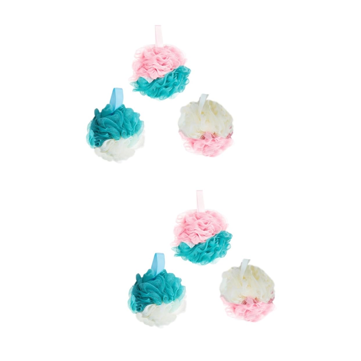 FRCOLOR 6 Pz Spugne Da Bagno Spugna Da Bagno in Rete Luffa Del Corpo Spugna Esfoliante Per Il Corpo Spugna Da Doccia Luffa Posteriore Doccia in Rete Scrubber Naturale Guanti