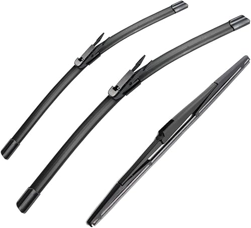 3 limpiaparabrisas delantero y trasero de 24 pulgadas, 19 pulgadas, 16 pulgadas, repuesto para Renault Koleos MK1 2008-2015, limpiaparabrisas de