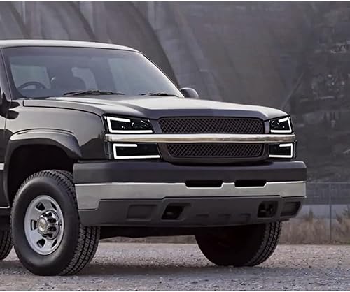 Miniatura 5 de PIT66 Faro LED, compatible con Chevy Silverado 1500 2500 3500 HD modelo 03-06Fit Avalanche 1500 2500 (solo apto sin revestimiento) 03-06Fit