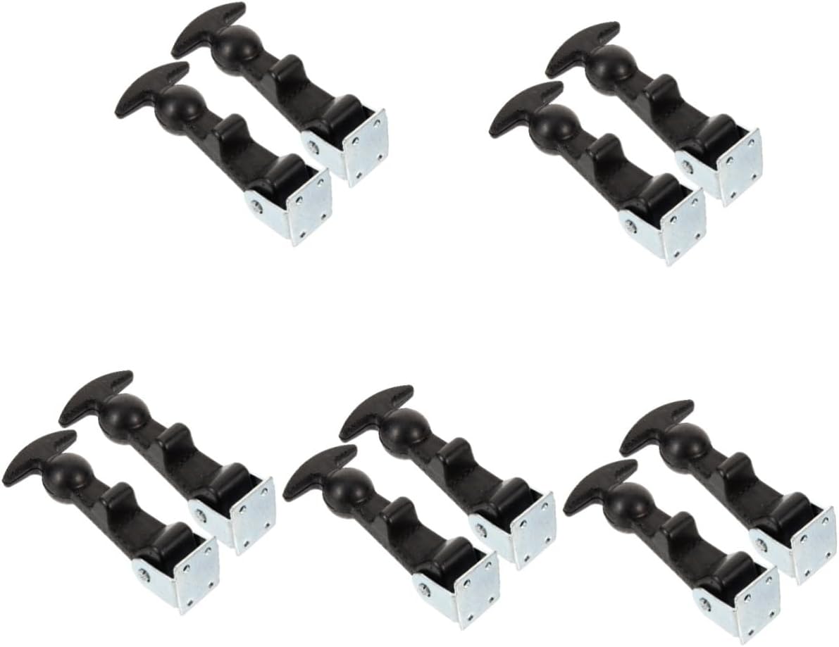 POPETPOP 10pcs Flexible T-Handle Draw Latch for Tool Boxes Coolers and Use Design for Secure Closure Boats Trailers and Outdoor Equipment