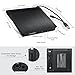 Haiway External DVD Drive, USB 3.0 Type-C CD Burner Portable CD DVD +/-RW Optical Drive Slim CD DVD ROM Rewriter CD/DVD Player Writer Reader for Laptop Desktop MacBook PC Windows Linux Mac OS (Black)