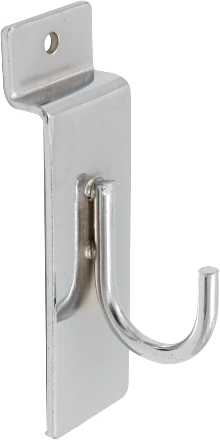 Chrome Display Hook for Slatwall - Pack of 25