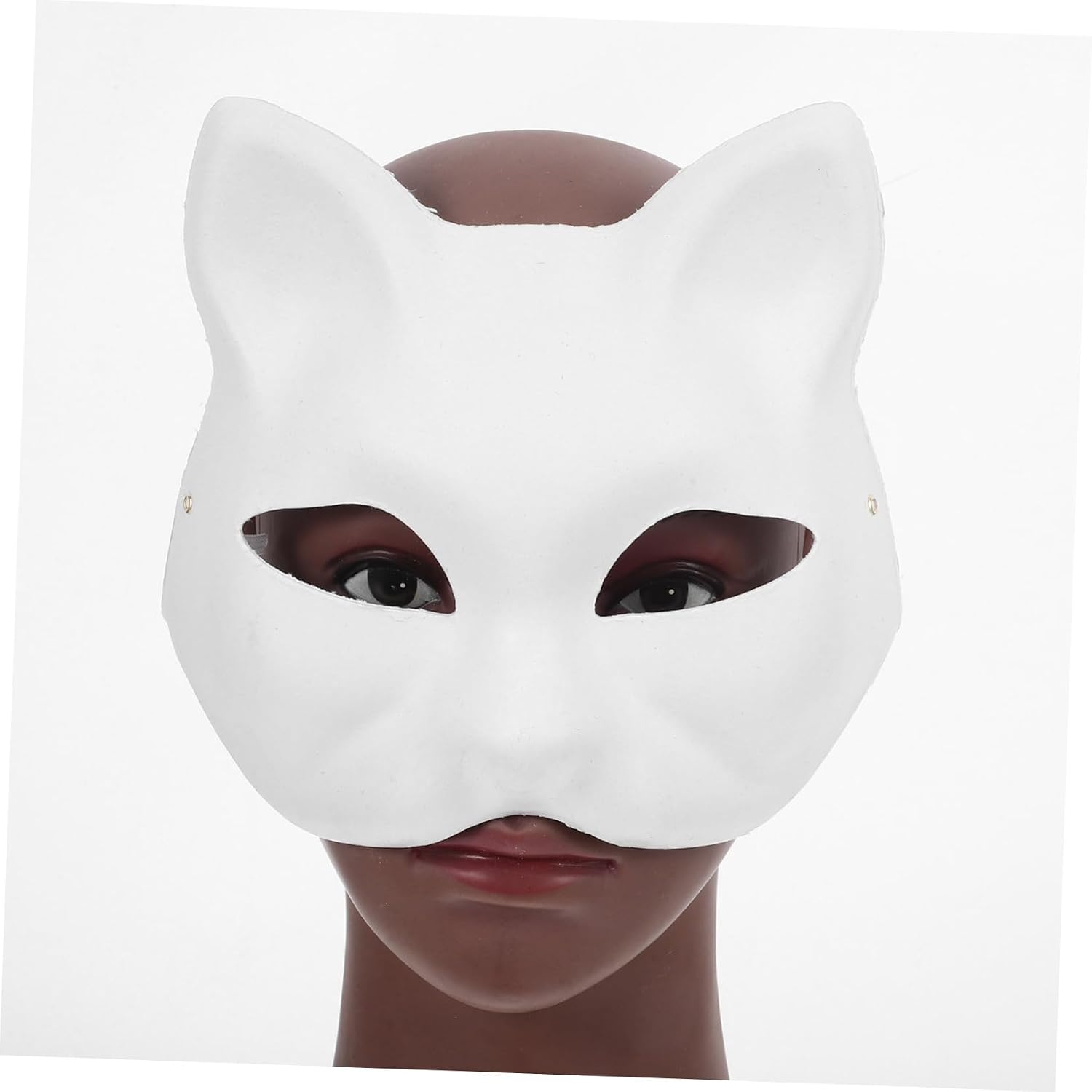 1set Cat Mask Kit Unfinished Animal Half Face Mask for Decoration Felt Fabric for Cosplay Parties and Creative Activities