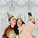 3PCS Glitter Curtain Decoration, Laser Tinsel Curtains, Glitter Curtain Fringe,Folie Fringe Hintergrund Dekorative,für Geburtstagsfeier Shower Hochzeit Weihnachten Dekorationen, (1m x 2m)(silbrig)
