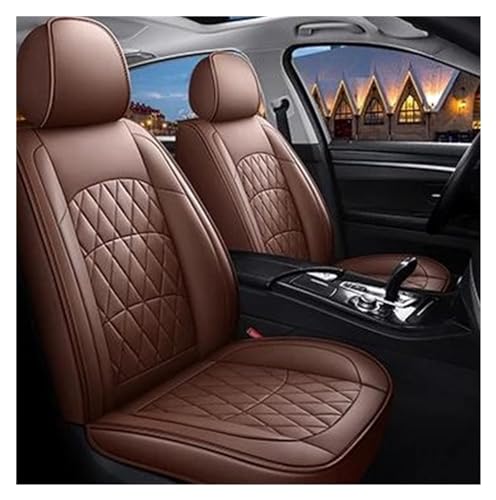 Housses de siège de voiture en cuir artificiel imperméable marron