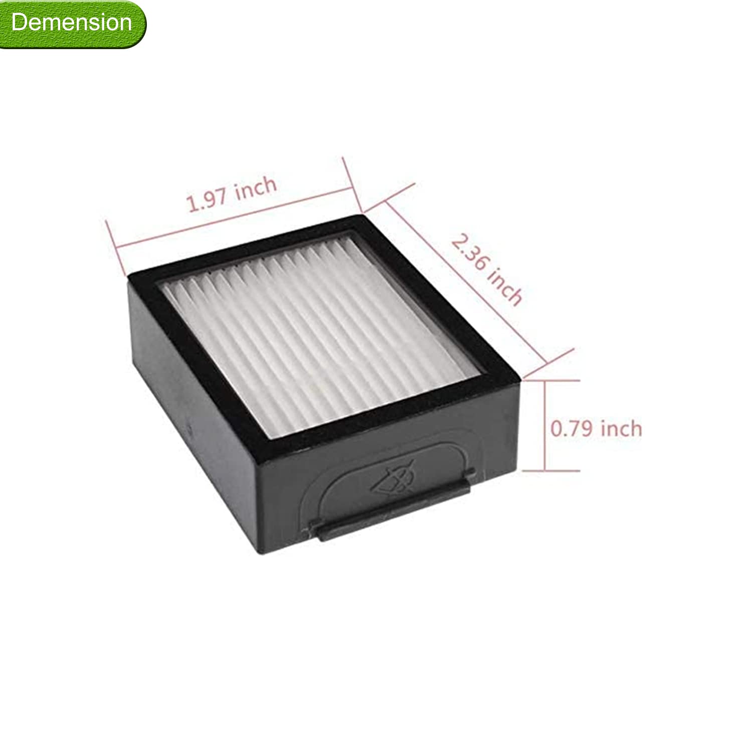 Fuyoda 6 Pack Upright Filters Replacement Compatible with irobot Roomba E&I Series E5(5150) E6(6198) i3(3150) i3+(3550) i4(4150) i4+ i6 i6+(6550) i7(7150) i7+(7550) i8 i8+ Plus Robot Vacuums