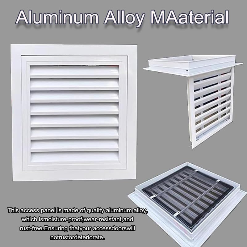 Tapa de ventilación, Tapa Cuadrada roja para Panel eléctrico, Escape Empotrado de 20x42 Pulgadas - diseño Plano Que Ahorra Espacio para hoteles, Ideal para la protección de Paneles eléctrico