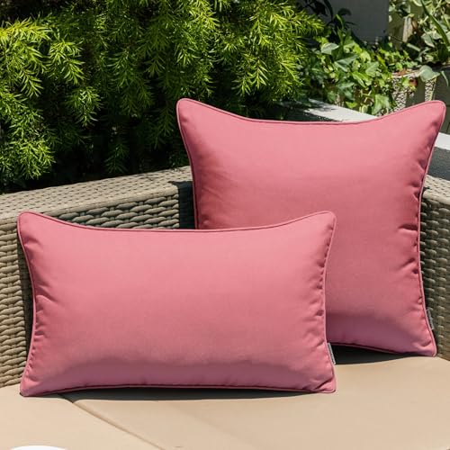 AQOTHES-Outdoor-Waterproof-Summer-Pink-Throw-Pillow-Covers-18×18-Inch-Decorative-Farmhouse-Water-Resistant-Cushion-Covers-for-Tent-Patio-Balcony-Garden-Couch-Sofa AQOTHES Outdoor Waterproof Summer Pink Throw Pillow Covers 18×18 Inch Decorative Farmhouse Water Resistant Cushion Covers for Tent Patio Balcony Garden Couch Sofa