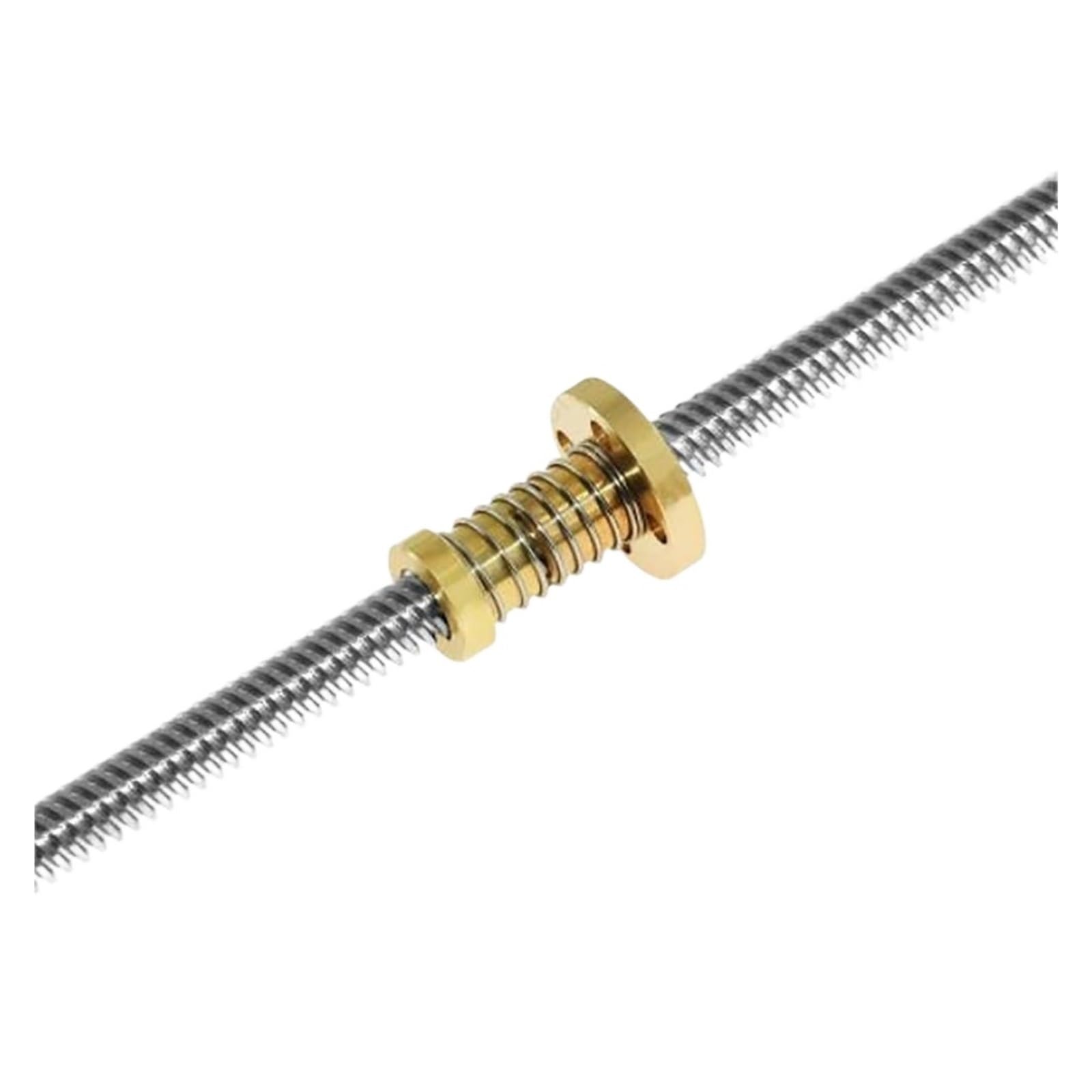 T8 Memimpin Sekrup Memimpin 4Mm Dengan luz nakrętki skoku 2Mm OD 8Mm 200Mm 1000 1200Mm T Tipe silnik krokowy trapez do drukarki 3D,Wkręty precyzyjne(1200mm)