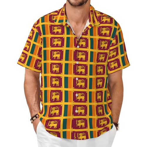 Chemise été Sri Lanka homme pour voyage et quotidien confortable