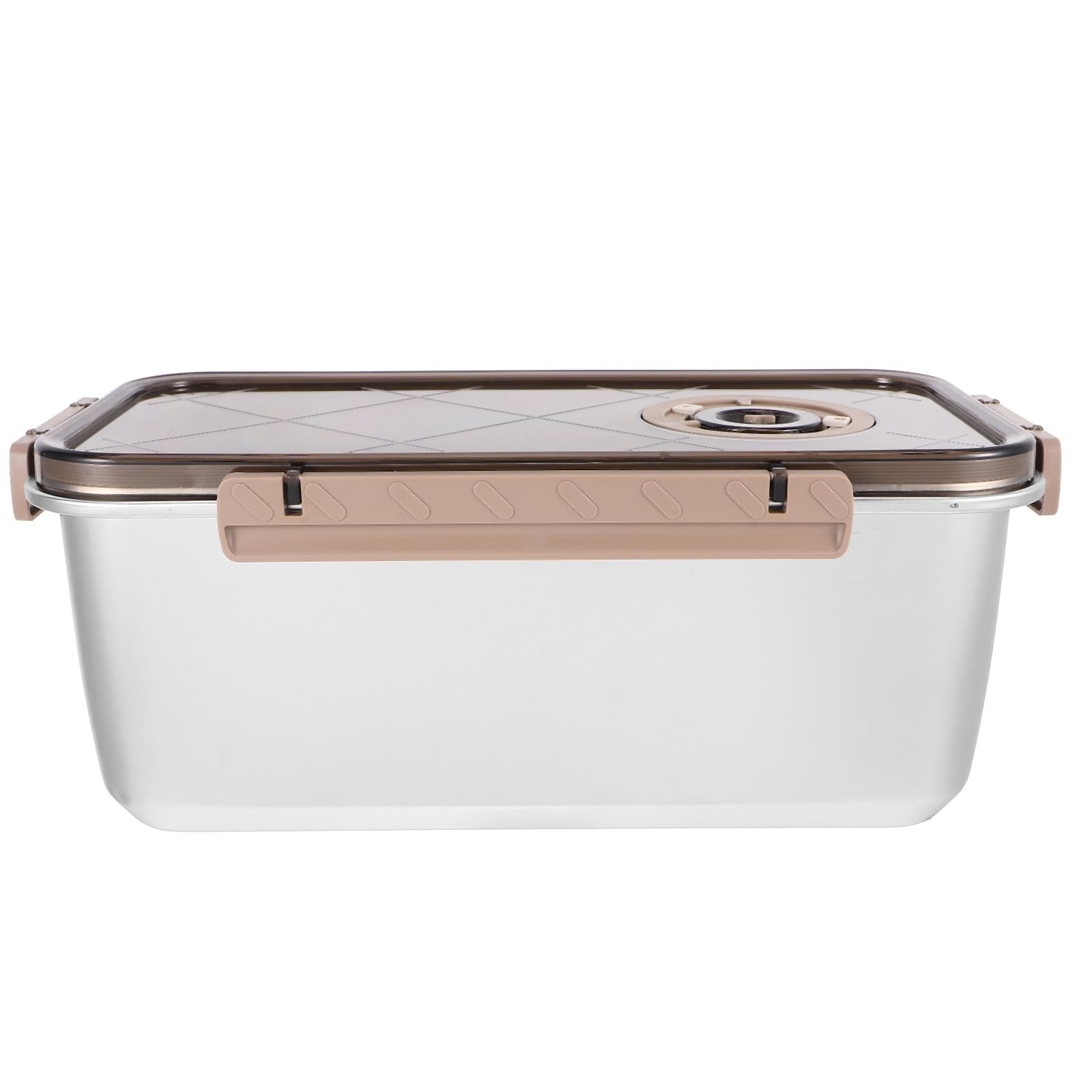 VALICLUD Edelstahl Frischebox 5, 8l mit Datumsdeckel und Verschluss | Kühlschranklagerung von Salat und Frischem Obst, Stapelbar, Organisation in Küche