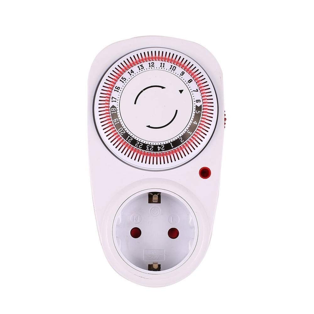Eieruhren 24 Stunden Timer EU/US/UK-Stecker in Mechanical Grounded Programmierbarer Timer-Schalter Smart-Countdown Schaltsteckdose Indoor Auto Power Off Timer Eieruhren Zeitschaltuhren