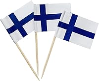 Vista 39 de 100 piezas de banderas de Brasil brasileñas pequeñas con palillos, decoración para mini cupcakes, toppers para cupcakes, banderas de comida