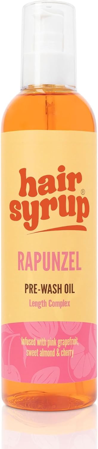Haarwachstums-Sirup – natürliche Kopfhautbehandlung mit rosa Grapefruit, Leinsamen und Rizinusöl, pflegt trockene Kopfhaut, stärkt das Haar und verleiht Glanz (300 ml/1)