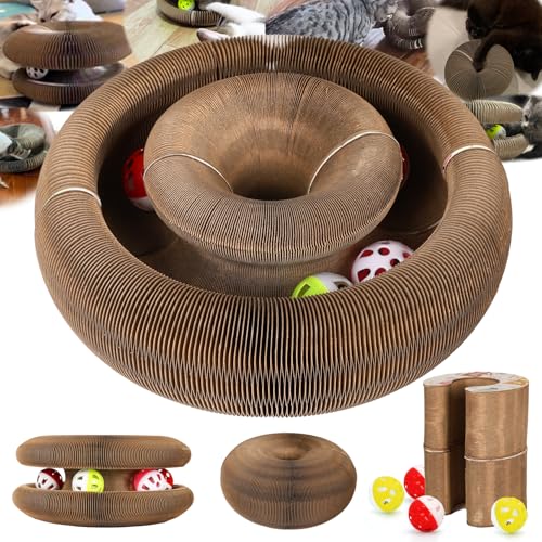 2 Pack Magic Organ Cat Scratcher Board with 4 Bell