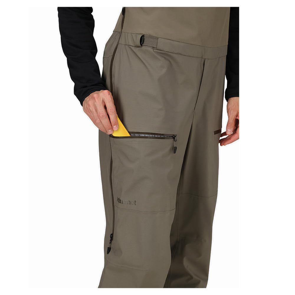 MARMOT Solitude UL Bio 1/4 Bib Outdoor Bereit Outdoor Ausrüstung Claystone XL