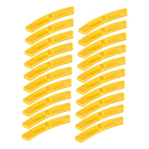 Holibanna 20Pcs Compact Bike Reflectors Replaceable Wheel Reflectors for Enhanced Night Safety Portable Reflective Signs for Bicycles and Motorbikes Essential Supplies