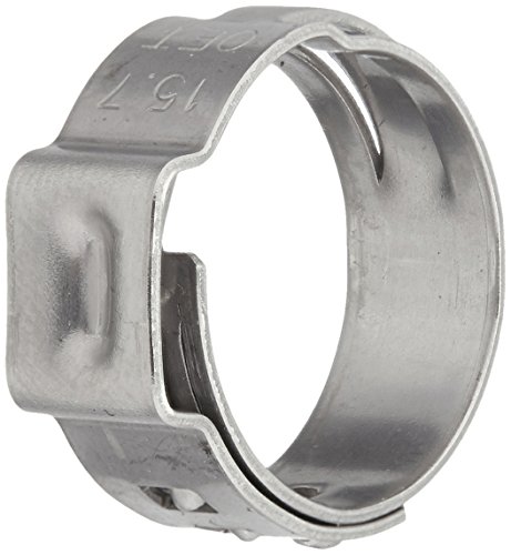 Oetiker 16700016 Stepless Ear Clamp, One Ear, Clamp ID Range 13.2 mm (Closed) - 15.7 mm (Open) (Pack of 25)