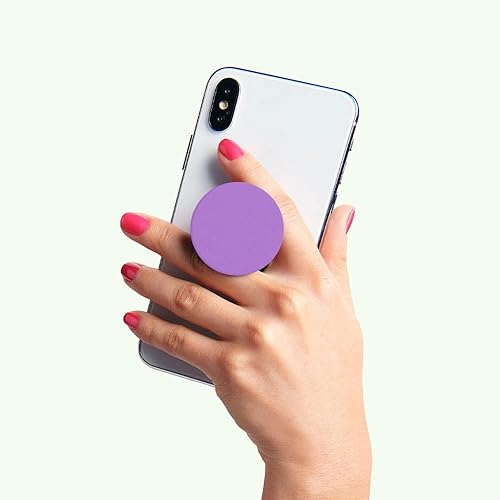 Vista 25 de PopGrip de PopSockets: Agarre y soporte para teléfono, plegable, parte superior intercambiable, blanco sobre negro