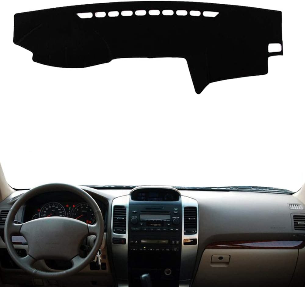 Dashmat for Toyota Land Cruiser Prado J120 2003-2009 High Display Screen Left Hand Drive Dashboard Cover Dash Pad Car Mat Carpet Custom Car-Styling Accessories