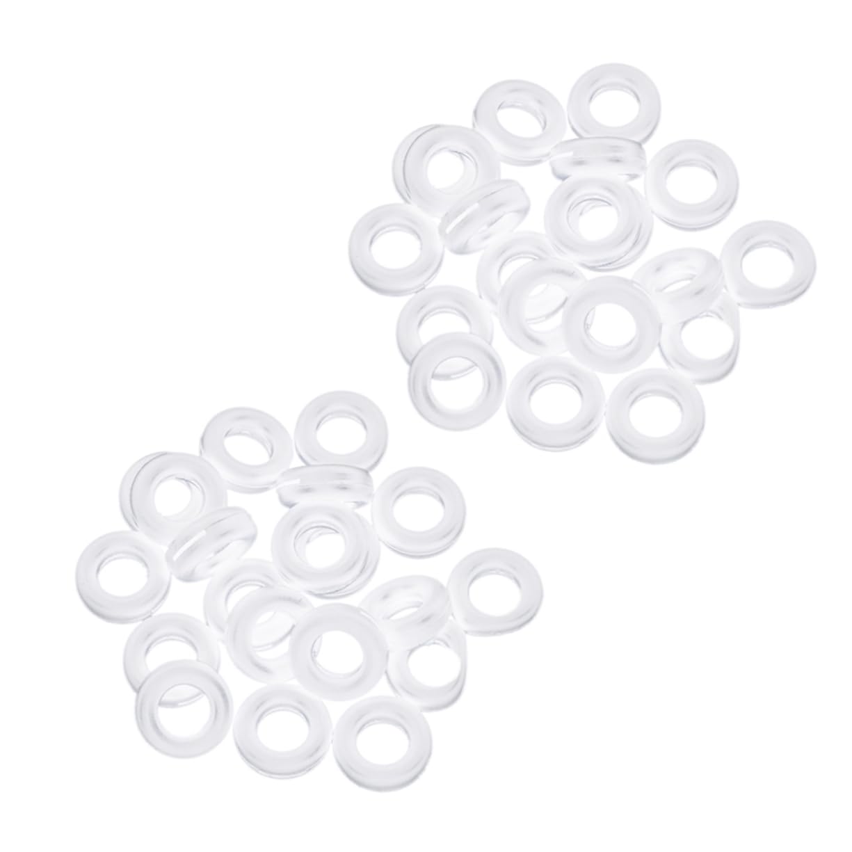 VALICLUD Eyeglass Silicone Ring Slip Round Temple Grip Glasses Retainer 20 Pairs Pack for Kids Adults Comfortable Temple Tips for Glasses