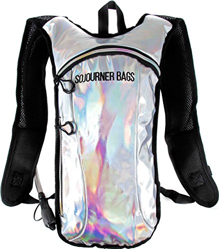 Image of Sojourner Rave Hydration Pack Backpack - 2L Water Bladder Included for Festivals, Raves, Hiking, Biking, Climbing, Running and More