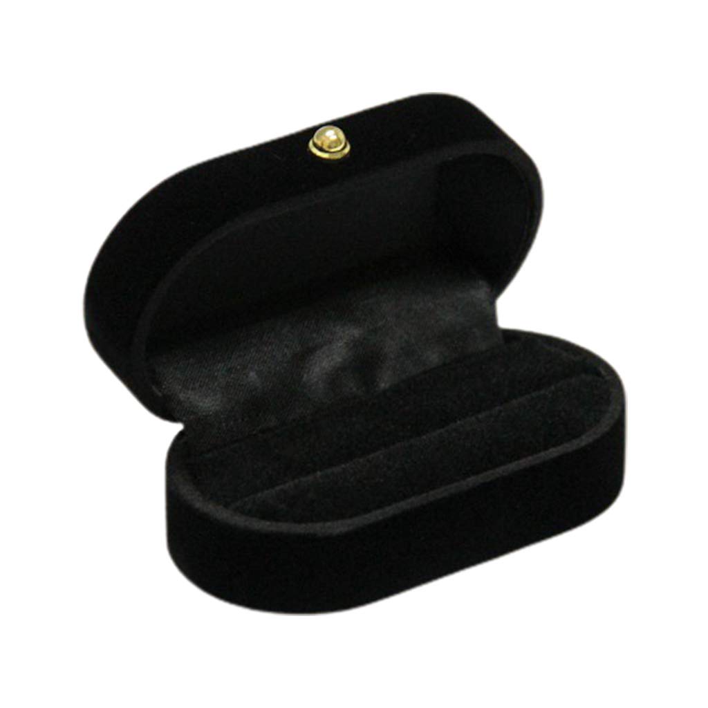 NLAIOUSL Portable Double Box Velvet Jewelry Box Proposal Engagement Bands Display Holder Wedding Storage for Case Jewellery Holder Wall Mounted