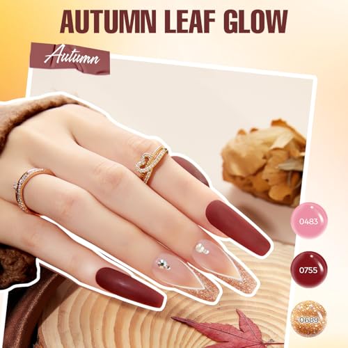 MEFA 60 Pcs Gel Nail Polish Kit with U V Light, 32 Colors All Seasons Soak Off Gel Polish Nail Set with Matte/Glossy Glitter Base Top Coat Manicure Tools Nails DIY Decorations Gifts for Women - Image 6