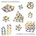 Goobi 180 Piece Magnetic Building Sticks Blocks Tiles Toy Magnet 3D Construction Set STEM Educational Toys for 3 4 5 6 7 8 Year Old Kids Boys Girls Adults with Storage Box and Instruction Guide