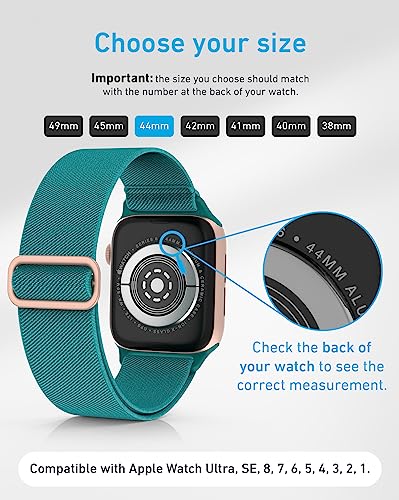 Thunderfit Nylon Smart Watch Band - Compatible With Apple Watch, Adjustable Strap 4 Pack (Sapphire Blue, Dark Raspberry, Charcoal Black, Navy Blue, 38Mm) #TOP5