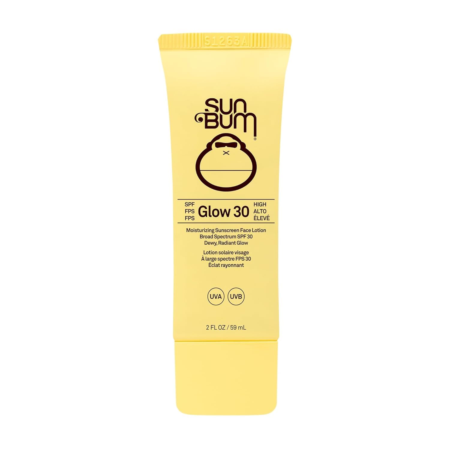 Sun Bum Original Glow SPF 30 Sun Cream Lotion, Luminous Daily Sunscreen, Broad Spectrum UVA/UVB Protection, 59ml