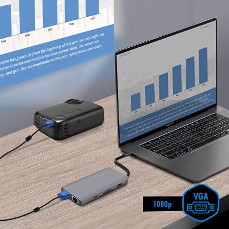Altadif ALTHUB9IN1TC station d'accueil USB 3.2 Gen 1 3.1 Gen 1 Type C Acier inoxydable Neuf - vue 7