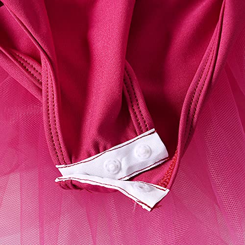 Image of Girls' Camisole Dance Tutu Leotard with Fluffy 4-Layers Ballet Dress for Ballerina (18 Months - 7 Years)