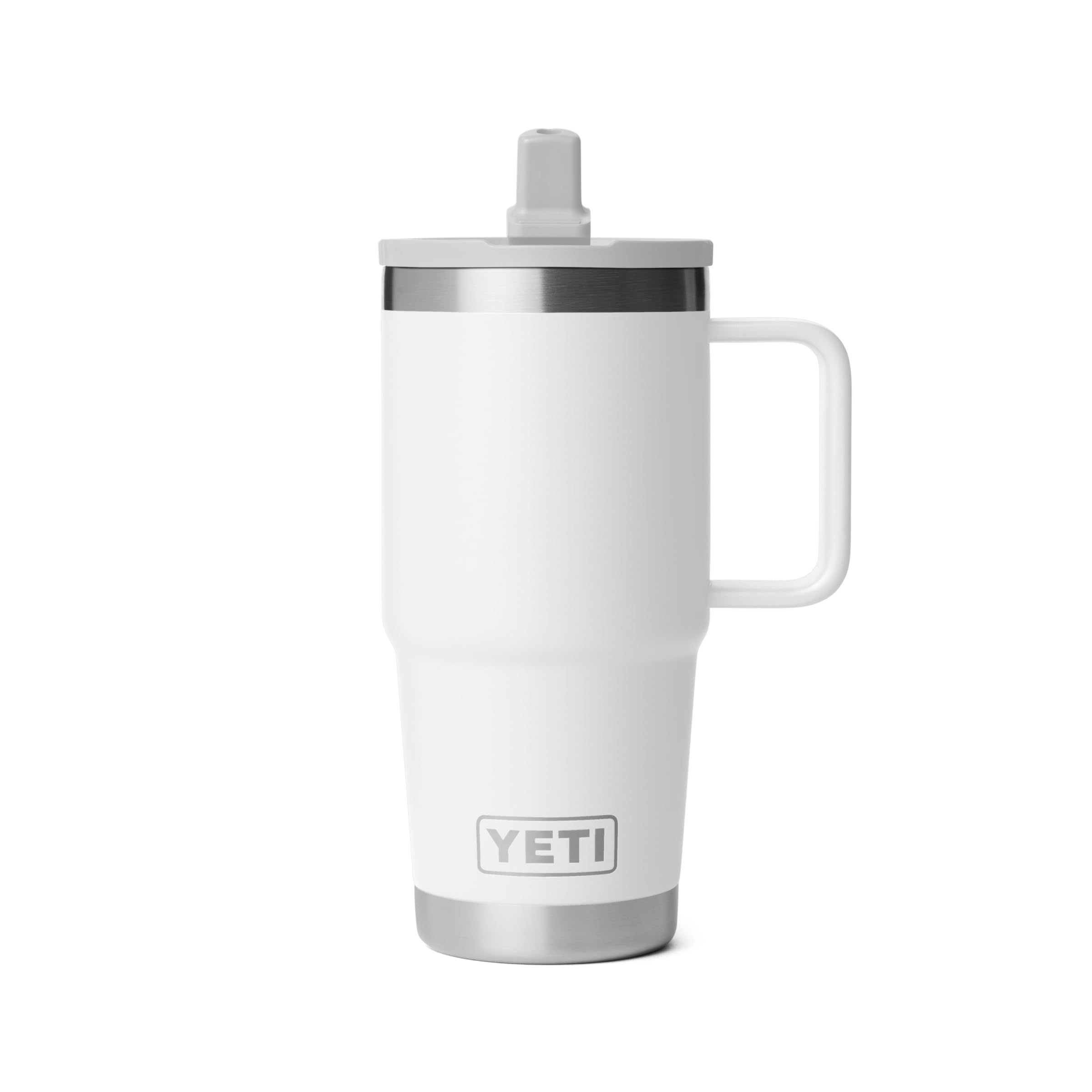 YETI Rambler Gobelet avec couvercle à paille, blanc, 591 ml