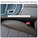 Givifive Car Seat Gap Filler Set of 2, Soft Foam Multifunctional Seat Side Gap Filler with Organizer & Hook Function, 3in1 Gap Stopper Universal Fit Car SUV Truck Fill The Gap Between Seat & Console