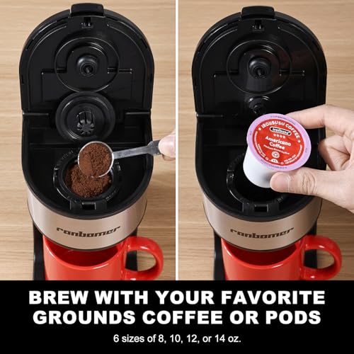 Ranbomer K Cup & Ground Coffee Maker