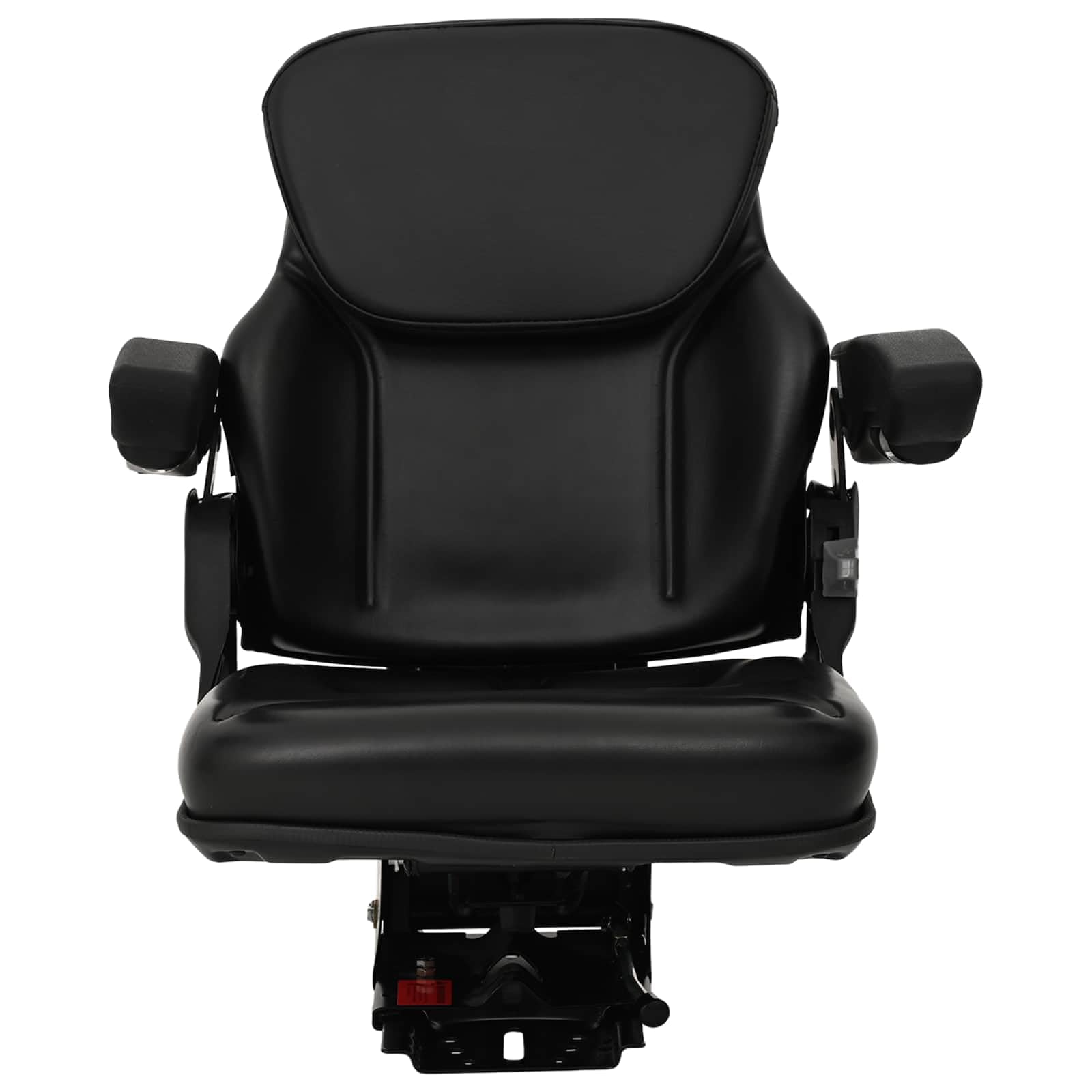 vidaXL Traktorsitz mit Federung Schwarz 60 x 58 x 72 cm Stahl und PVC, Verstellbarer Gabelstaplersitz, ergonomisches Design, E-Mark-zertifiziert, Stoßdämpfung, Komfort, langlebig
