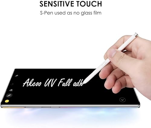 Miniatura 5 de Protector de pantalla para Galaxy Note 20 Ultra, vidrio templado UV paquete de 3, cobertura completa de borde a borde, reparación de arañazos, tacto